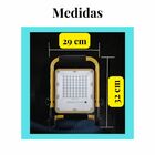 Refletor Holofote Led C/ Bateria Recarregável Portátil 300w B