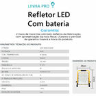 Refletor Holofote Led C/ Bateria Recarregável Portátil 300w B