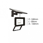 Refletor Holofote Led Solar Luminária Parede Externa 600 Lúme