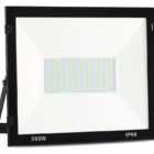 Refletor Holofote Slim Ultra Thin Microled 200w Branco Frio