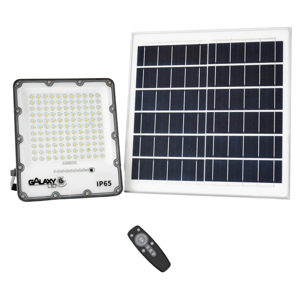Refletor Holofote Solar Luminária Led 200w 16000 Lumens Contr