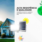 Refletor Holofote Solar Luminária Led 200w 16000 Lumens Contr