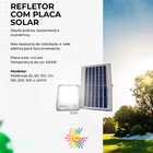 Refletor Holofote Solar Luminária Led 50w 4000 Lumens 8h Exte