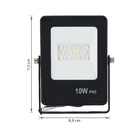 Refletor LED 10W Externo 800lm Luz Branca Bivolt IP65 Slin Gaya
