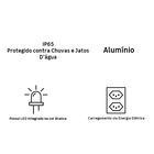 Refletor LED 10W Luz Branca Bivolt IP65 Slin Gaya