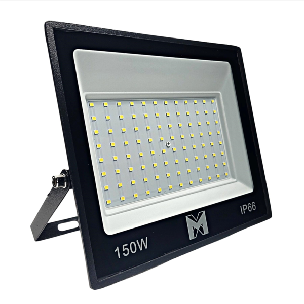 Refletor Led 150w Holofote Prova D'água Frio - Branco-frio