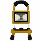 Refletor Led 15w Portátil Recarregável Led Cob Ip65 + Chaveir