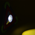 Refletor Led 15w Triângulo Portátil Recarregável Led Cob Verd