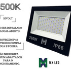 Refletor Led 200w Holofote Prova D'água Frio - Branco Frio
