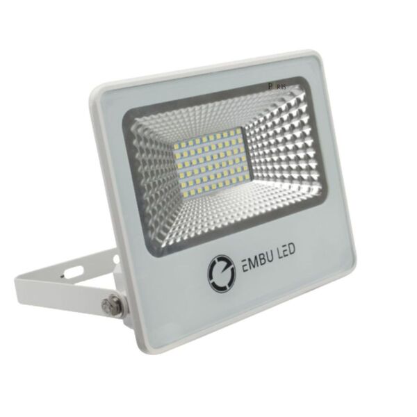 Refletor Led 20w 6000k Slim Ip66 Branco Linha Pro Embu Led