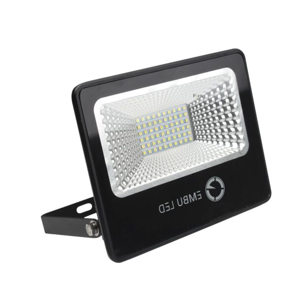 Refletor Led 20w 6000k Slim Ip66 Preto Linha Pro Embu Led