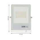 Refletor LED 30W Externo 2400lm Luz Amarela Bivolt IP65 Slin Gaya
