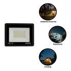 Refletor LED 50W 12V Foxlux Preto Branco Frio IP65 para Uso E