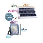 Refletor Led 60w Energia Solar Com Placa Completo Branco Frio