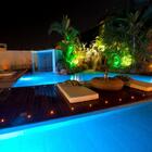 Refletor Led 70 Pontos Inox Iluminação Multicolorida Rgb Para