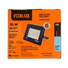 Refletor Led Foxlux 10w Bivolt 6500k Preto