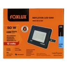 Refletor Led Foxlux 50W 6500K 12V Preto