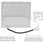 Refletor Led Holofote 200w Branco Frio Ip67 A Prova D'agua