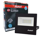 Refletor Led Holofote Slim 20w Bivolt Ip65 Avant