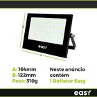 Refletor Led Slim Smd 100w Esay   Bivolt Aluminio Branco Frio