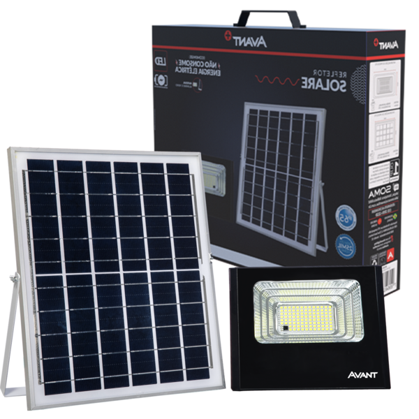 Refletor Led Solar Refletor Led Solar 40w Sensor Presença Branco Frio 6500k Ip65 | Leroy ...