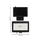 Refletor LED Solar Luz Neutra 1000lm IP44 Preto Thos Inspire
