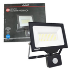 Refletor Sensor Presença 50w Branco Frio 6500k Fotocelula