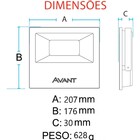 Refletor Slim 100w Verde Avant