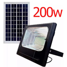 Refletor Solar 200w Luminaria Holofote Led Placa Solar Ilumin