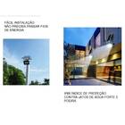 Refletor Solar 400w Led 6000k Placa Solar E Controle Remoto