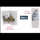Refletor Solar 40w Luminaria Kit 4 Uni Controle Sensor Holofo