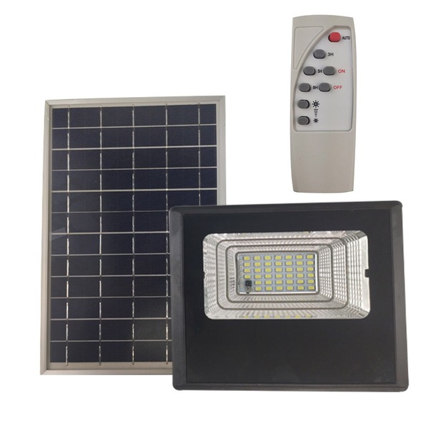 Refletor Solar Luminaria 200w Placa Solar Led Holofote Ilumin
