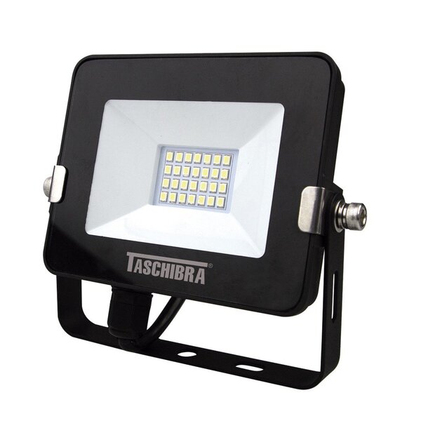 Refletor Taschibra Led Tr Slim 10w 6500k Preto 110v