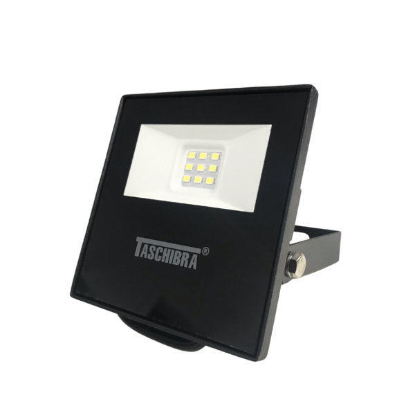 Refletor Taschibra Led Tr Slim 10w Verde Preto Bivolt