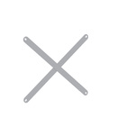 Reforco Fundo P/ Estante De Aço 92 Cm Pandin - Cinza