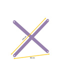 Reforco Fundo P/ Estante De Aço 92 Cm Pandin - Lilás