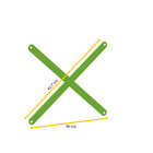 Reforco Lateral P/ Estante De Aço 30 Cm Pandin - Verde