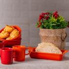 Refratário Em Cerâmica Com Alça Wolff Retrô 19x11x4 5cm Laran