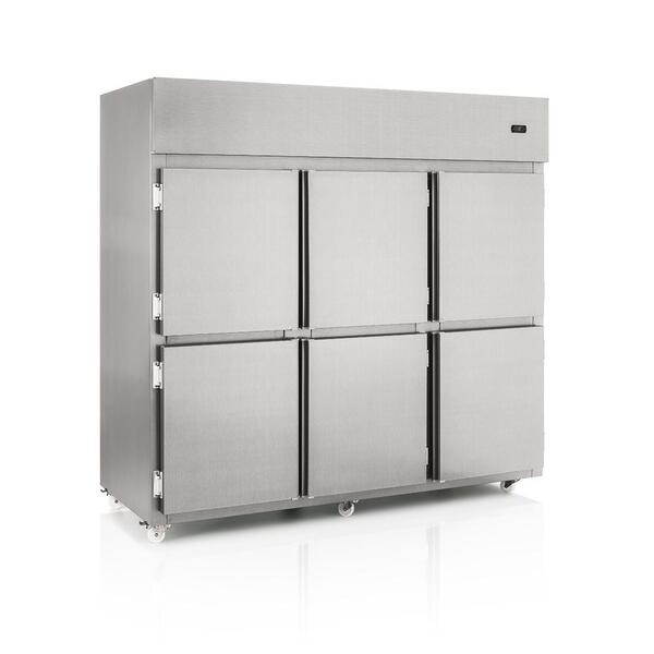 Refrigerador Comercial Gelopar 6 Portas 2181 Litros Inox 220v