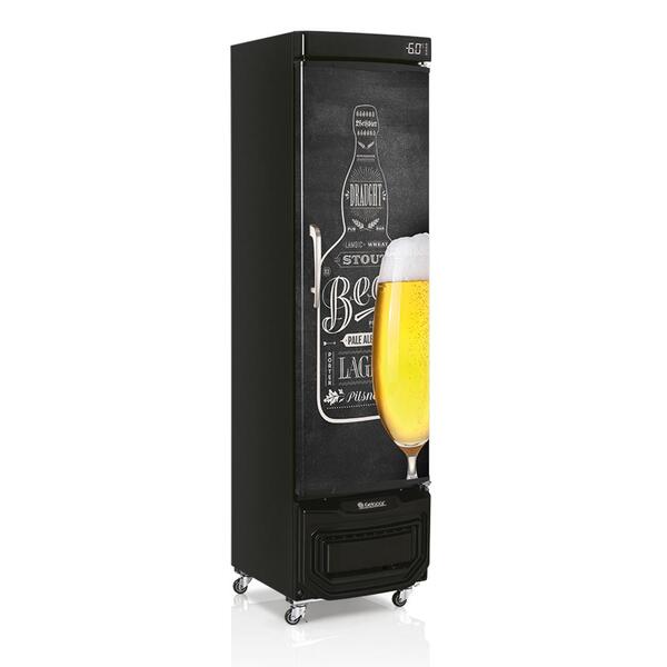 Refrigerador De Bebidas Gelopar Vertical 228 Litros Preto 127
