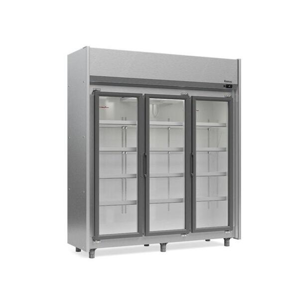 Refrigerador Expositor Vertical 1200 Litros Inox 220v Gelopar