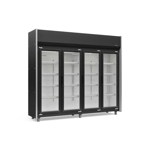 Refrigerador Expositor Vertical 1580 Litros Preto 127v Gelopa
