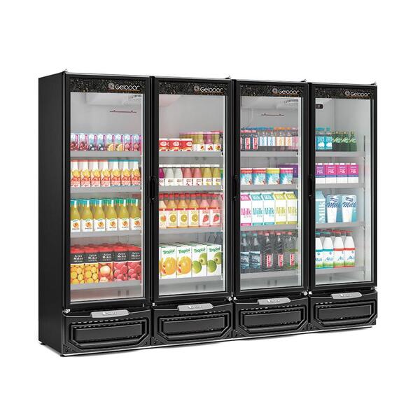 Refrigerador Expositor Vertical 1950 Litros Preto 127v Gelopa