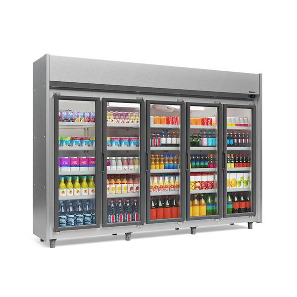 Refrigerador Expositor Vertical 1960 Litros Inox 220v Gelopar