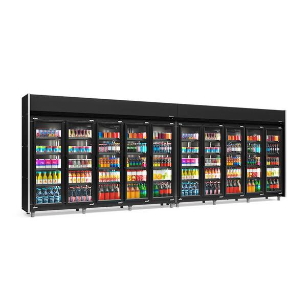 Refrigerador Expositor Vertical 3920 Litros Preto 220v Gelopa