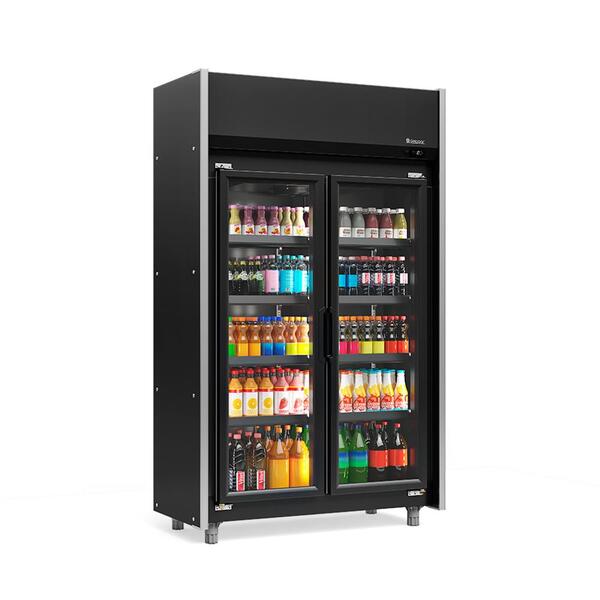 Refrigerador Expositor Vertical 820 Litros Preto 127v Gelopar