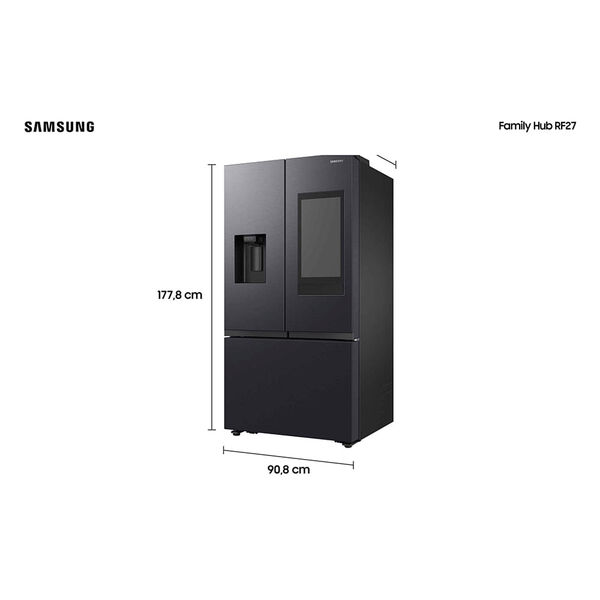 Refrigerador Family Hub Smart French Door 564 Litros Black Inox