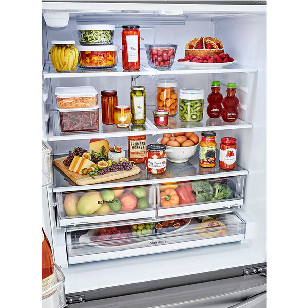 Refrigerador Lg 695 Litros French Door Prata Gmb298nln - 127 Volts