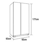 Refrigerador Philco Inverter 489 Litros Side By Side Inox Prf