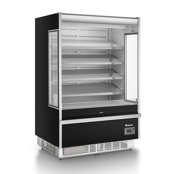 Refrigerador Vertical Aberto 1022 Litros Preto 220v Gelopar G